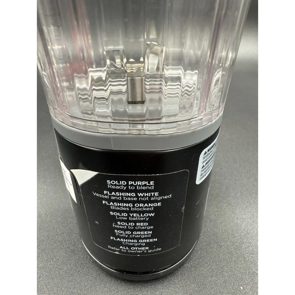 Ninja Blast 18 oz. Portable Blender - Black BC100BK - Used